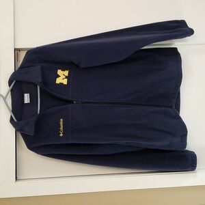 University of Michigan fleece.